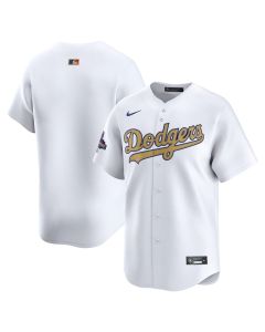 Youth Los Angeles Dodgers White 2025 Gold Collection Limited Jersey (White Gold)