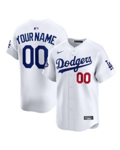 Youth Los Angeles Dodgers White 2025 World Series Champions Home Custom Limited Jersey (White)
