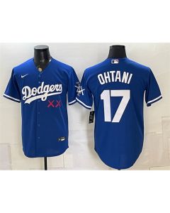 Youth Los Angeles Dodgers x KAWS #17 Shohei Ohtani Royal Vapor Premier Limited Baseball Jersey (Royal)