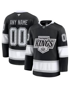 Youth Los Angeles Kings Black Home Custom Jersey