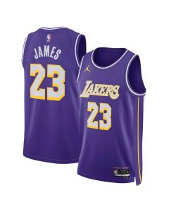 Youth Los Angeles Lakers #23 LeBron James Purple 2025/26 Statement Edition Jersey (Purple)