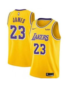 Youth Los Angeles Lakers #23 LeBron James Yellow Stitched NBA Jersey
