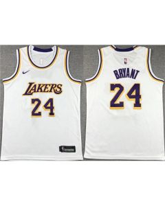 Youth Los Angeles Lakers #24 Kobe Bryant White Stitched Basketball Jersey