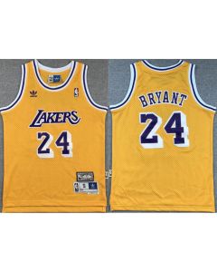 Youth Los Angeles Lakers #24 Kobe Bryant Yellow Stitched Basketball Jersey