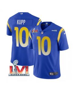 Youth Los Angeles Rams #10 Cooper Kupp Royal 2022 Super Bowl LVI Vapor Untouchable Limited Stitched Jersey