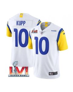 Youth Los Angeles Rams #10 Cooper Kupp White 2022 Super Bowl LVI Vapor Untouchable Limited Stitched Jersey