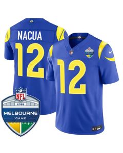 Youth Los Angeles Rams #12 Puka Nacua Royal 2026 Melbourne Game Patch Vapor F.U.S.E. Limited Jersey (Royal)