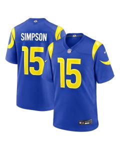 Youth Los Angeles Rams #15 Ty Simpson Navy 2026 NFL Draft Game Jersey (Navy)