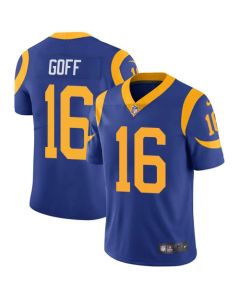 Youth Los Angeles Rams #16 Jared Goff Royal Blue Vapor Untouchable Limited Stitched NFL Jersey