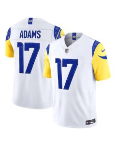 Youth Los Angeles Rams #17 Davante Adams Nike White Vapor F.U.S.E. Sewn Down Limited Jersey (White)