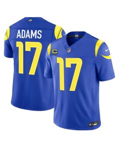 Youth Los Angeles Rams #17 Davante Adams Royal 2026 4-Star C Patch Vapor F.U.S.E. Limited Jersey