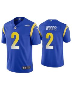 Youth Los Angeles Rams #2 Robert Woods Royal Vapor Untouchable Limited Stitched Jersey