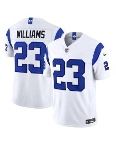 Youth Los Angeles Rams #23 Kyren Williams Nike Fearsome White Vapor F.U.S.E. Limited Jersey (White)