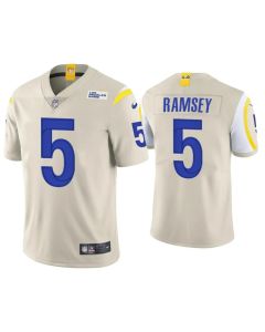 Youth Los Angeles Rams #5 Jalen Ramsey Bone Vapor Untouchable Limited Stitched Jersey