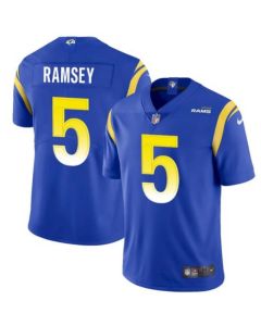 Youth Los Angeles Rams #5 Jalen Ramsey Royal Vapor Untouchable Limited Stitched Jersey
