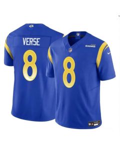 Youth Los Angeles Rams #8 Jared Verse Blue 2024 Draft F.U.S.E Vapor Untouchable Stitched Football Jersey