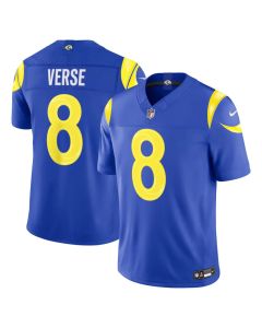 Youth Los Angeles Rams #8 Jared Verse Royal Vapor F.U.S.E. Sewn Down Limited Jersey