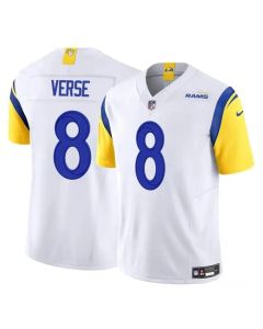 Youth Los Angeles Rams #8 Jared Verse White 2024 Draft F.U.S.E Vapor Untouchable Stitched Football Jersey