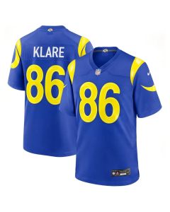 Youth Los Angeles Rams #86 Max Klare Navy 2026 NFL Draft Game Jersey