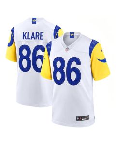 Youth Los Angeles Rams #86 Max Klare White 2026 NFL Draft Game Jersey