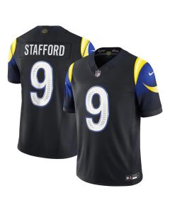 Youth Los Angeles Rams #9 Matthew Stafford Black Rivalries Collection F.U.S.E. Vapor Limited Stitched Jersey