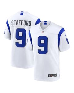 Youth Los Angeles Rams #9 Matthew Stafford Nike Fearsome White Game Jersey (White)