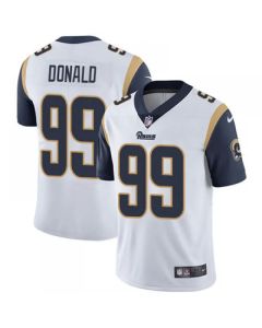 Youth Los Angeles Rams #99 Aaron Donald White Vapor Limited Stitched Jersey (White)