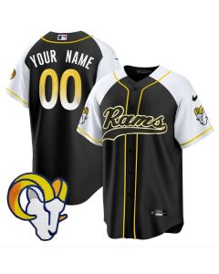 Youth Los Angeles Rams Black Alternate Stitched Baseball Custom Jersey (Black)
