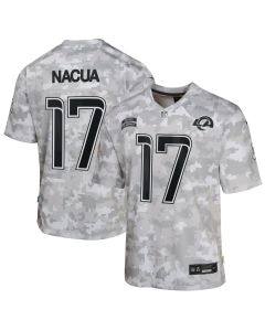 Youth Los Angeles Rams Puka Nacua Arctic Camo 2024 Salute to Service Game Jersey (Camo)