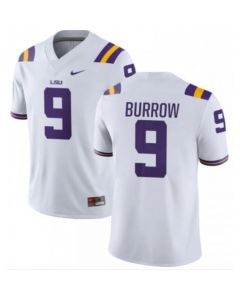 Youth LSU Tigers #9 Joe Burrow White Limited Stitched NCAA Jersey