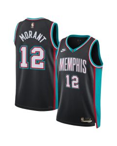 Youth Memphis Grizzlies #12 Ja Morant Nike Black Swingman Classic Edition Jersey (Black)