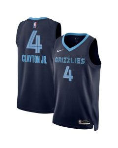 Youth Memphis Grizzlies #4 Walter Clayton Jr. Nike Navy Swingman Icon Edition Jersey (Navy)