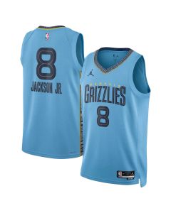 Youth Memphis Grizzlies #8 Jaren Jackson Jr. Light Blue Swingman Statement Edition Jersey (Blue)