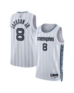 Youth Memphis Grizzlies #8 Jaren Jackson Jr. Nike White 2025/26 Swingman City Edition Jersey