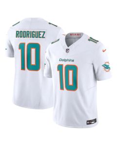 Youth Miami Dolphins #10 Jacob Rodriguez White 2026 NFL Draft Vapor F.U.S.E. Limited Jersey