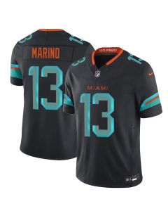 Youth Miami Dolphins #13 Dan Marino Black Rivalries Collection F.U.S.E. Vapor Limited Stitched Jersey (Black)