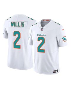 Youth Miami Dolphins #2 Malik Willis White 2026 Vapor F.U.S.E. Limited ersey