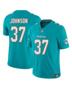 Youth Miami Dolphins #37 Isaiah Johnson Aqua 2026 F.U.S.E. Vapor Limited Stitched Football Jersey (2026)