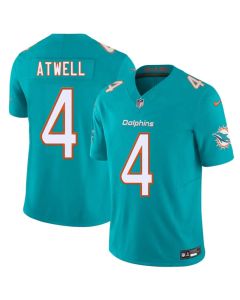 Youth Miami Dolphins #4 Tutu Atwell Aqua 2026 F.U.S.E. Vapor Limited Stitched Football Jersey (2026)