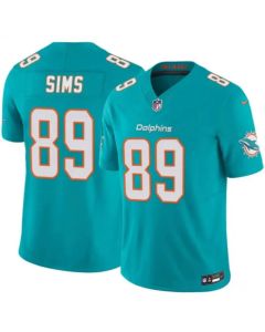 Youth Miami Dolphins #89 Ben Sims Aqua 2026 F.U.S.E. Vapor Limited Stitched Football Jersey (2026)