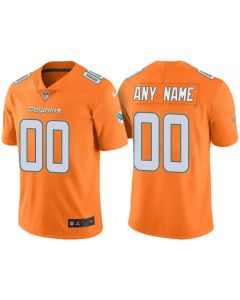 Youth Miami Dolphins ACTIVE PLAYER Custom Orange Vapor Untouchable Limited Stitched Jersey