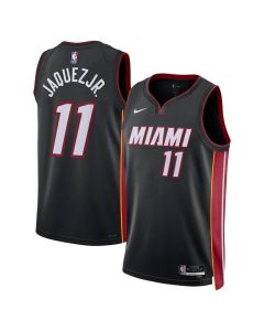 Youth Miami Heat #11 Jaime Jaquez Jr. Nike Black Swingman Icon Edition Jersey