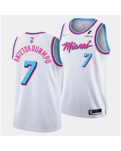 Youth Miami Heat #7 Giannis Antetokounmpo White 2026 Original Vice Swingman Jersey