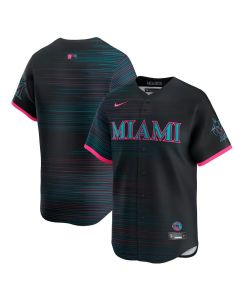 Youth Miami Marlins Black 2025 City Connect Limited Jersey