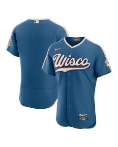 Youth Milwaukee Brewers Nike Mineral Blue 2026 City Connect Authentic Jersey