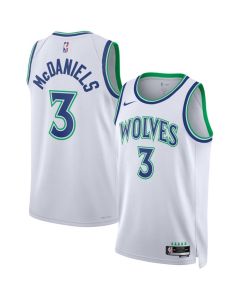 Youth Minnesota Timberwolves #3 Jaden McDaniels White 2026/27 Association Edition Stitched Basketball Jersey