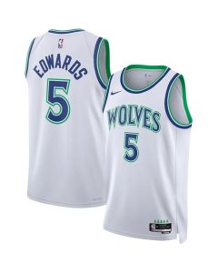 Youth Minnesota Timberwolves #5 Anthony Edwards White 2026/27 Association Edition Stitched Basketball Jersey