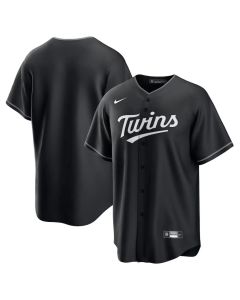 Youth Minnesota Twins Black Lights Out Replica Jersey