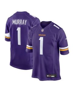 Youth Minnesota Vikings #1 Kyler Murray Purple Game Jersey