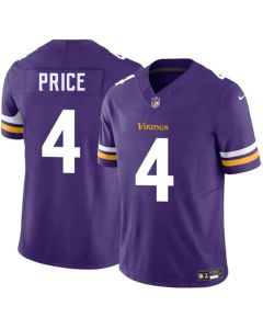 Youth Minnesota Vikings #4 Myles Price Purple 2026 Vapor F.U.S.E. Untouchable Limited Jersey (Purple)